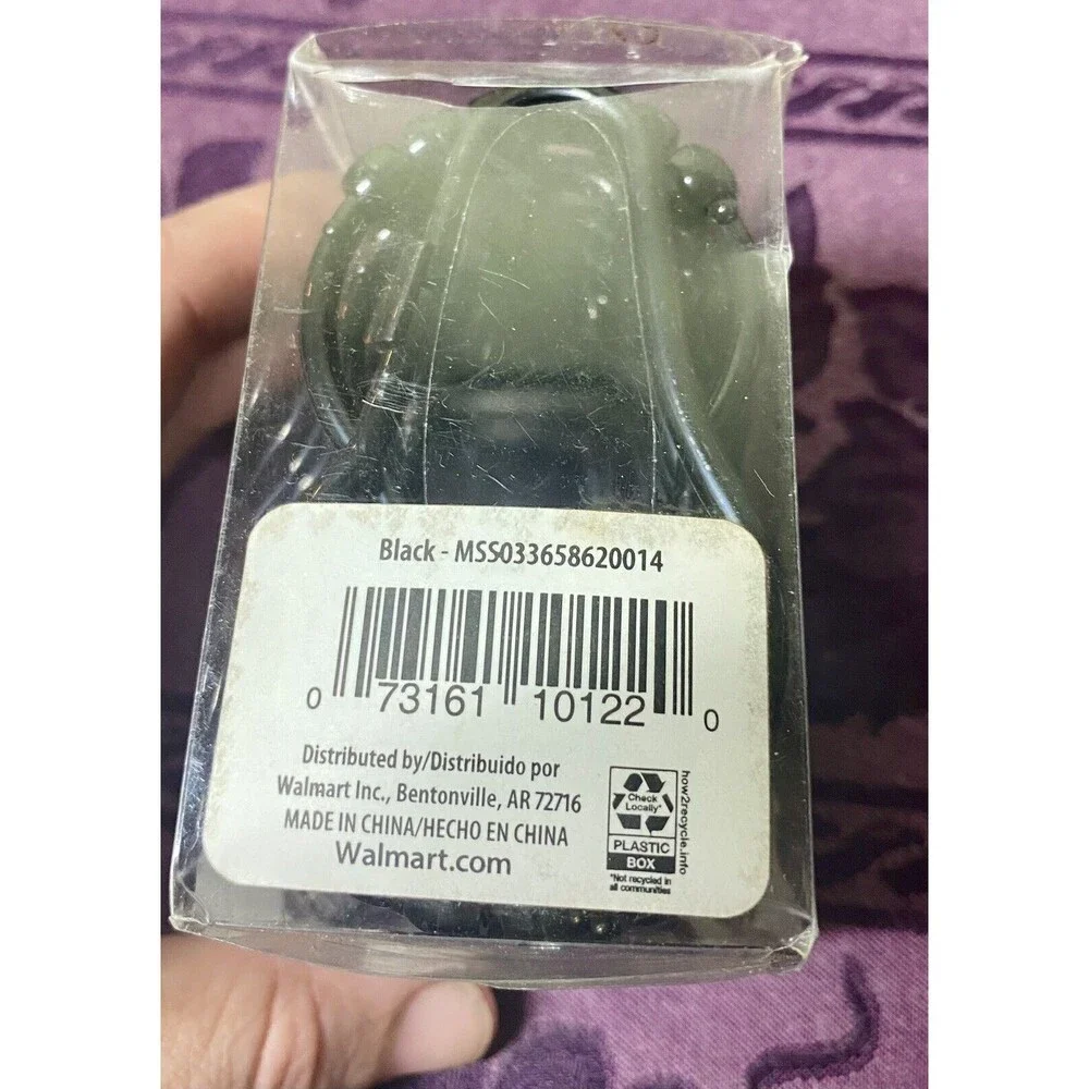 Mainstay Lightweight Clear Shower Liner & 12 Mainstay Black Shower Curtain Hooks